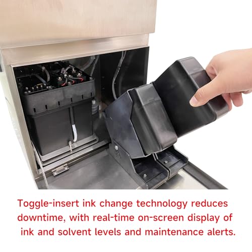 PEKOKO High-Speed CIJ Inkjet Printer - Batch Code, Date, QR, Bar Codes, Serial Number, Logo Printing
