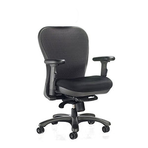 CXO Ergonomic Executive Mid Back Task Chair in Black (Black)