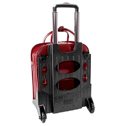 McKlein Women's Briefcase, Red, 14"x5"x16.5"