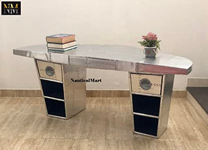 NauticalMart Aviator Wing Desk Aluminium Home Office Decor Furniture (72 Inches)