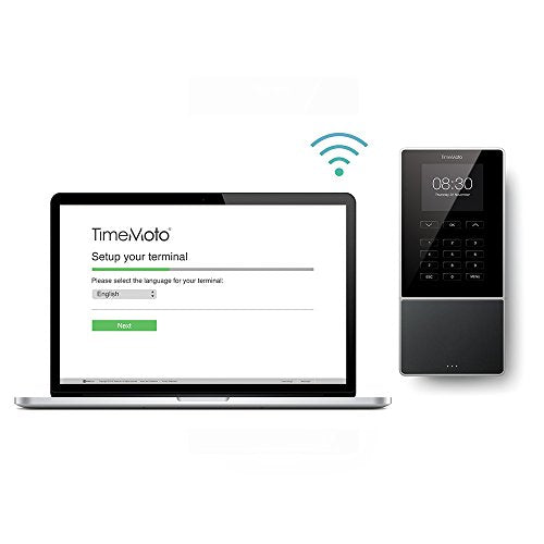 TimeMoto TM-616 - Time Clock with RFID Reader for up to 200 Users - Including Employee Management Software