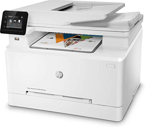 HP Laserjet Pro M281cdw All in One Wireless Color Printer, Scan, Copy and Fax with Ease with Bonus of 30 Sheets of HP Brochure Paper (T6B83A) - Premier Edition (Renewed)