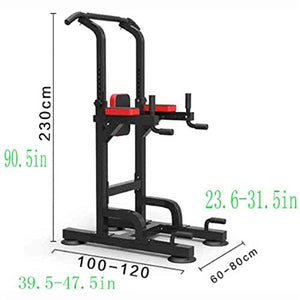 ZXNRTU Strength Training Equipment Strength Training Dip Stands with Boxing Ball Design Multi-Function Home Gym Fitness Strength Equipment