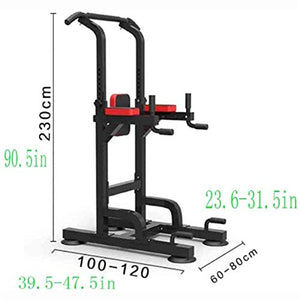 DSWHM Fitness Equipment Strength Training Equipment Strength Training Dip Stands with Boxing Ball Design Multi-Function Home Gym Fitness Strength Equipment