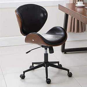 Video Game Chairs Home Office Desk Chairs Office Chairs with Lumbar Support Office Chairs & Sofas Retro Computer Chair,Nordic Simple Modern Wooden Office Chair,Home Leather Chair Rotating Conference C