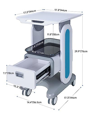 PerVita Medical Professional Ultrasound Cart with Drawer