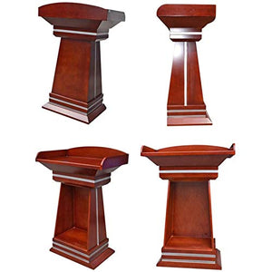 ZEELYDE Acrylic Wooden Lectern Podium Stand