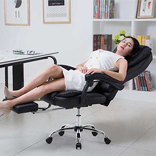 Massage Sofa Chair, Reclining Leather Office Chair, High Back Executive Chair,Thick Seat Cushion,Ergonomic Adjustable Seat Height and Back Recline,Desk and Task Chair,Shipping from USA