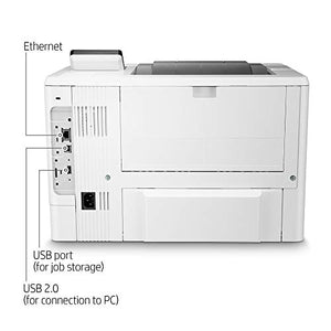 HP Laserjet Enterprise M507 n Single-Function Wired Monochrome Laser Printer, White - Print Only - 2.7" LCD, 45 ppm, 1200 x 1200 dpi, 1.5GB Memory, USB 2.0 and Ethernet Connectivity