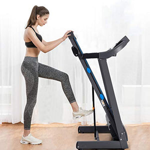 GYMAX Folding Treadmill, Electric Motorized Running/Walking Machine with LCD Display, Heavy Duty Exercise Machine for Home/Gym