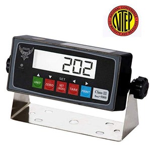 Stainless Steel Bench Scale, Lb/Kg/Oz units, 0.05lb Readability, 800lbs 16"x20"