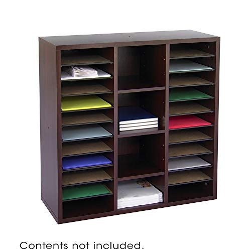 Safco Products Apres Modular Storage Literature Organizer, Mahogany