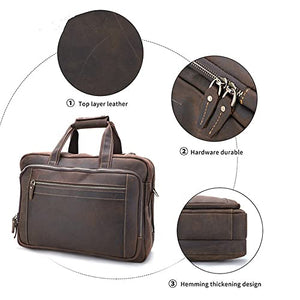 LSDJGDDE Business Bag Men's Handbag One-Shoulder Diagonal Briefcase Horizontal One-Shoulder Crossbody Bag (Color : A, Size : 30 * 42 * 12cm)