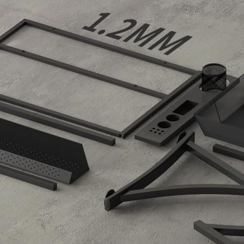 TemkIN Drafting Table for Artists with Adjustable Angle & Height, Side Shelf, 2 Storage Drawers - Ideal for Reading, Writing, Crafting