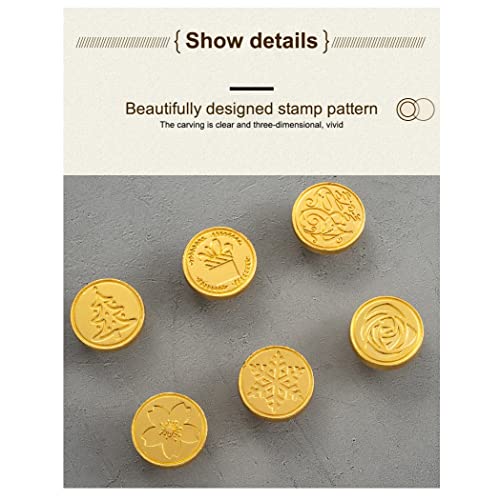 Stamps Wax Seal Box Kit Craft Supplies Evening Wedding Invitation Decorative Wax Dipping Pot Set Stamping Plates Melt Packaging