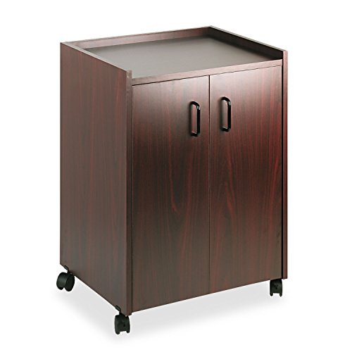 Safco 8953MH Mobile Refreshment Center One-Shelf 23w x 18d x 31h Mahogany