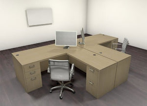 UTM Furniture Modern Executive Office Workstation Desk Set, CH-AMB-S5
