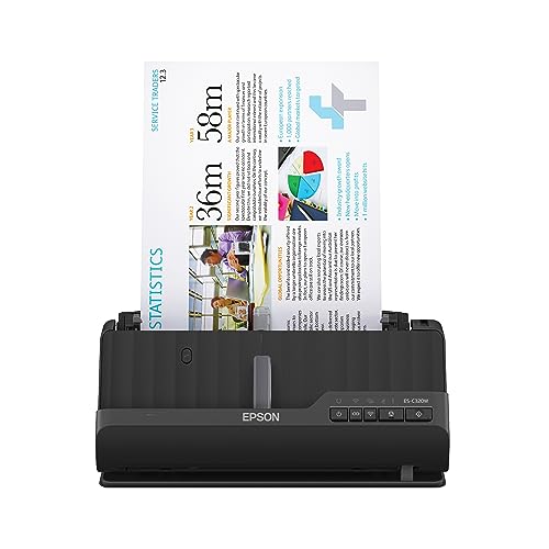 Epson Workforce ES-C320W Wireless Compact Desktop Document Scanner