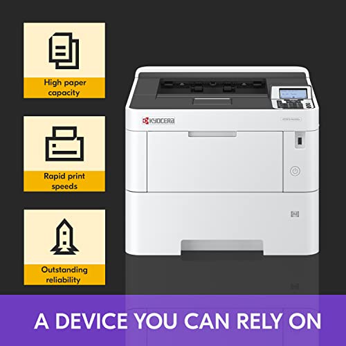 KYOCERA ECOSYS PA4500x Monochrome Laser Printer, 47 ppm, 600 x 600 dpi, 600 Sheet Tray