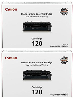 Canon CRG-120 (2617B001AA) Black Toner Cartridge 2-Pack for imageCLASS D1120, D1320