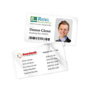 Avery Durable Self- Laminating Business Cards Pack of 20, White (75361)
