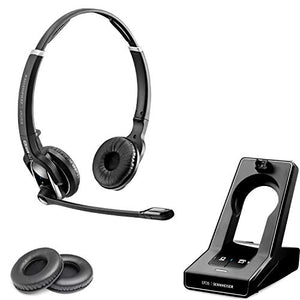 Sennheiser SD PRO2 Duo Deskphone Cordless Headset - PC/MAC & Desk Phones - Cisco, Polycom, Avaya, Yealink, ShoreTel, Mitel