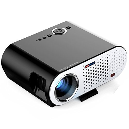 Portable Video Projector,Umootek GP90 Home Theater LCD Projector HD 1080p use at Home Theater/Entertainment/Movie/Party/Game with HDMI/VGA interface for Computer/Laptop/iPad/Smartphone