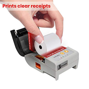 AFFORDABLE Thermal Receipt Printer, Android Bluetooth Mobile Printer with Auto Cutter, 2 Inches 58MM Printer with Belt Pouch for Business ESC/POS, Does Not Support iOS Devices Square