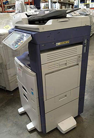 Used Toshiba E-Studio 507 Tabloid/Ledger-Size Monochrome Laser Multi Function Copier - 50ppm, Copy, Print, Scan, Auto Duplexing, Network, 2400x600DPI, 2 Trays, Cabinet