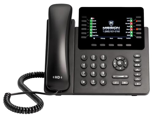 MM MISSION MACHINES Business Phone System G300: Grandstream 2170 Phones + Server + 1 Year Phone Service (16 Phone Bundle)