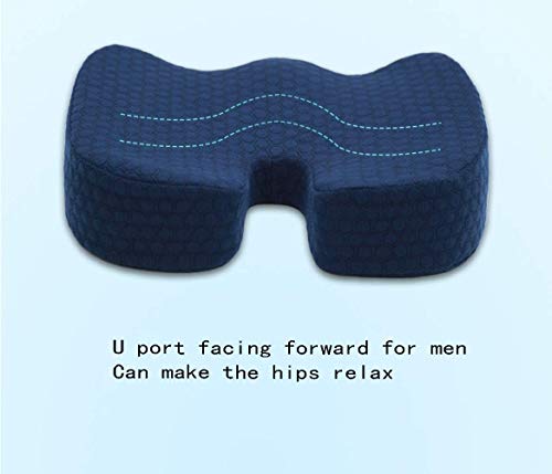 Comfort Foam Seat Cushion for Lower Back Pain Relief - Office Chair & Car Seat Sciatica Relief