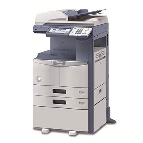 Toshiba E Studio 457 Tabloid-Size Black and White Laser Multifunction Copier - 45ppm, Copy, Print, Color Scan, Auto-Duplex, Network, 2 Trays, Cabinet