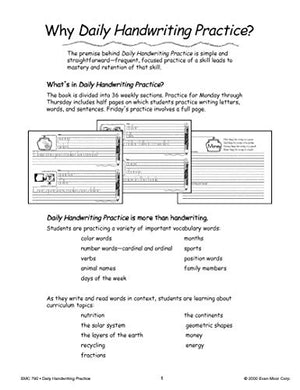 Daily Handwriting Practice :Traditional Manuscript