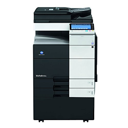 Konica Minolta BizHub 654 Tabloid/Ledger-Size Black & White Laser Multifunction Copier - 65ppm, Copy, Print, Scan, Duplex, Network, 2 Trays, Cabinet