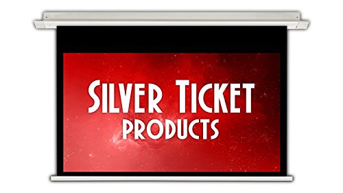 SIE-169135 Silver Ticket 16:9 4K Ultra HD Ready HDTV In-Ceiling Electric Projector Screen (16:9, 135", White Material)