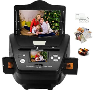 BaNbe Film Slide Photo Scanner with 2.4" LCD Screen 16MP High-Resolution - Convert Color & B&W 35mm/135 Slides & Negatives to Digital Images