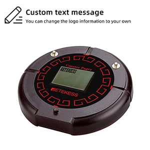 Retekess TD159 Restaurant Pagers Long Range - 10 Waiting Buzzers for Warehouse