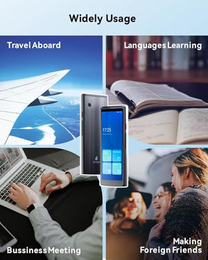 Jarvisen Language Translator Device - Two-Way Instant Voice Translator for 108 Languages - Real-Time Translation - Portable Traductor for Travel & Business