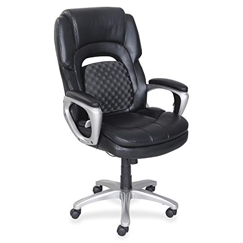 Lorell 47422 Wellness by Design Chair, 46.8" x 26.8" x 30", Black