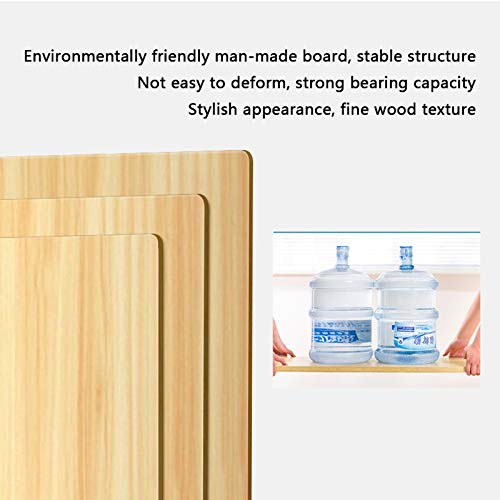 Zenglingliang Desktop Bookshelf 3-Tier Organizer Office Storage Rack - Natural, L 32.7