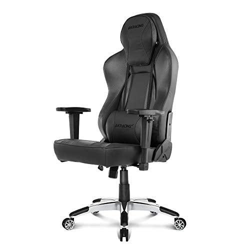 AKRacing Office Series Obsidian Ergonomic Computer Chair with High Backrest, Recliner, Swivel, Tilt, Rocker and Seat Height Adjustment Mechanisms with 5/10 warranty - Carbon Black