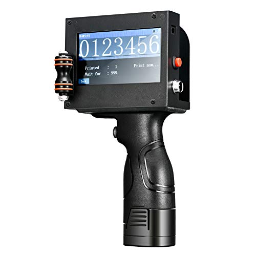 Kacsoo Handheld Inkjet Printer, Smart Portable Quick-Drying with 4.3 Inch Touch Screen, High Definition Label Printer for Trademark, Logo, Label, QR Code Print(Shiped in US, 5-10 Days Delivery)