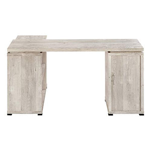 Monarch Specialties L-Shaped Corner Left or Right Facing Home & Office Computer Desk, 60"L, Taupe Reclaimed