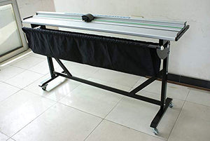 60 inch Wide Format Rotary Paper Trimmer Cutter Machine with Support Stand Aluminum Alloy