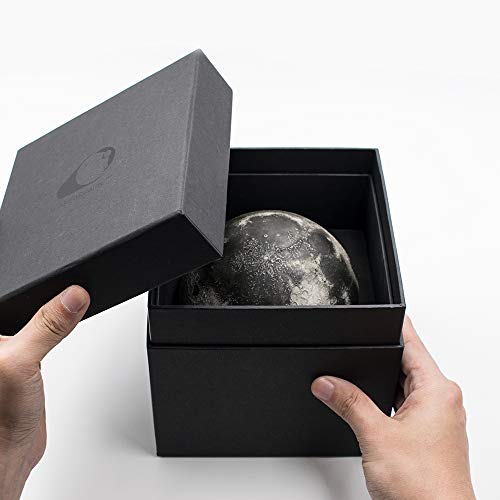 AstroReality LUNAR Pro | Smart Moon Globe | 3D Printed, Hand Painted, 4.72” | Paired with Augmented Reality App | Educational Science Aid | Interactive Moon Globe | Perfect Moon Decor