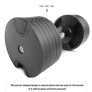 44 lb Dumbbells Hand Weights Set of 2 - Vinyl Coated Exercise & Fitness Dumbbell for Home Gym Equipment Workouts Strength Training Free Weights for Men (44 pounds)