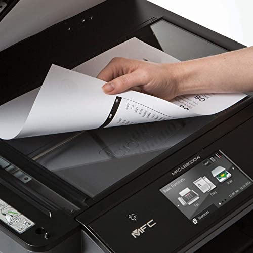 Brother MFC All-in-One Wireless Monochrome Laser Printer, Black- Print Copy Scan Fax - 48 ppm, 1200 x 1200 dpi, 4.85" LCD, NFC, 512MB Memory, Auto Duplex Printing, 80-Sheet ADF, Printer Cable