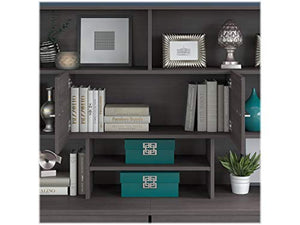 bbf Office 500 72W Desk Hutch in Storm Gray - Engineered Wood