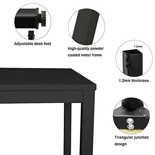 ADHW Computer Desk 55 inch PC Laptop Work Study Table Home Office Desk Workstation