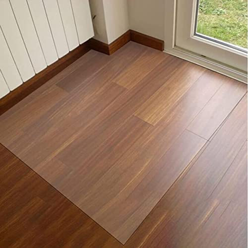 HOBBOY Hard-Floor Chair Mat Protector - PVC Clear Office Mat - Transparent Rectangle Floor Mat - 1.5mm Thickness - Custom Sizes